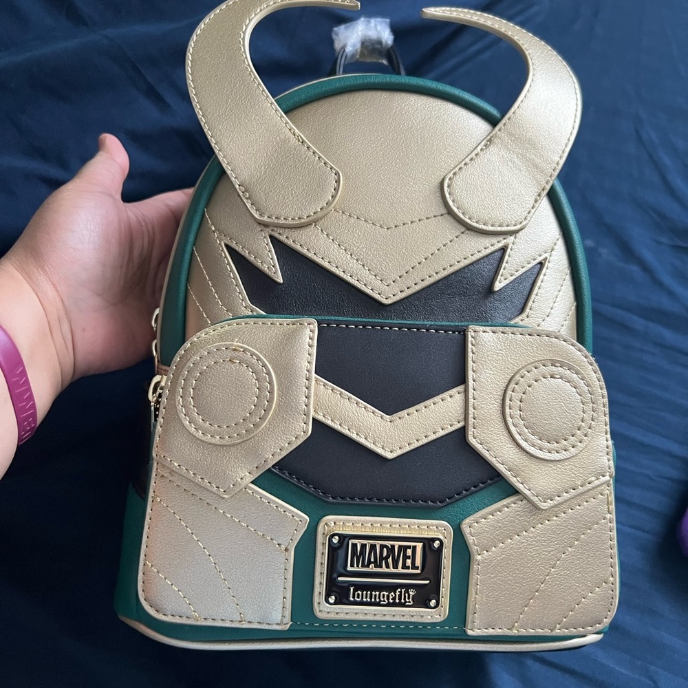 Loki Loungefly Cosplay Mini Backpack in EUC